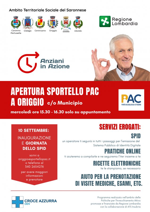 APERTURA NUOVO SPORTELLO PAC